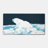 氷上のホッキョクグマ デスクマット (正面)