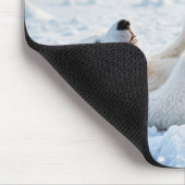 氷上のホッキョクグマ マウスパッド (コーナー)