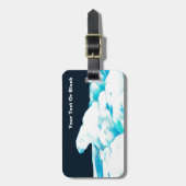 氷上のホッキョクグマ ラゲッジタグ (正面縦)