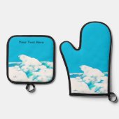 氷上のホッキョクグマ 鍋つかみ&鍋敷きセット (正面)