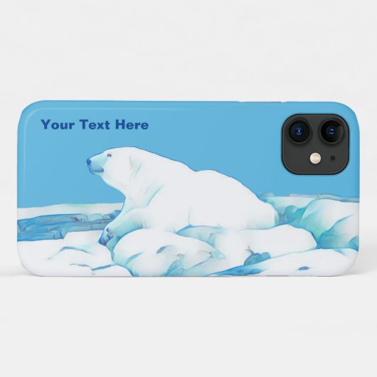 氷上のホッキョクグマ Case-Mate iPhoneケース (裏面(横))