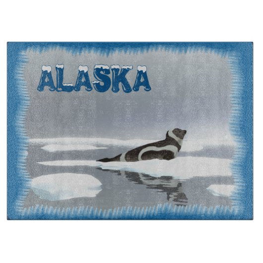 氷上のリボンシール カッティングボード (正面)