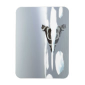 氷上のリボンシール マグネット (縦)