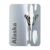 氷上のリボンシール マグネット (縦)