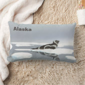 氷上のリボンシール ランバークッション (ブランケット)