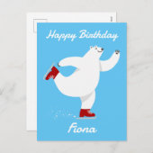 氷上の北極熊 シーズンポストカード (正面/裏面)