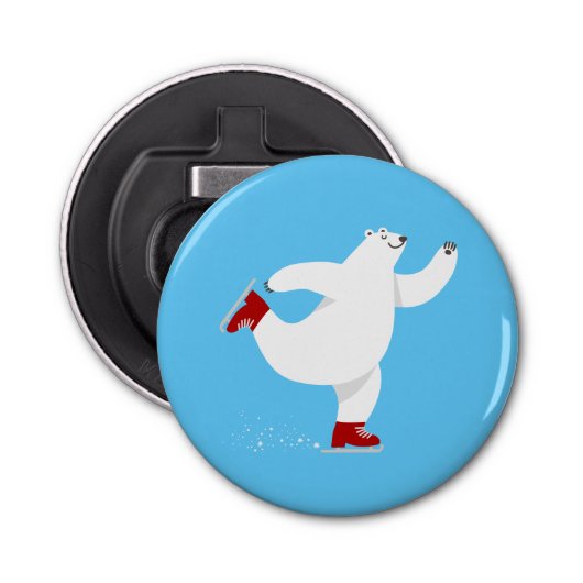 氷上の北極熊 栓抜き (正面)