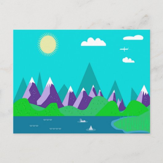 氷上山はがき ポストカード (正面)