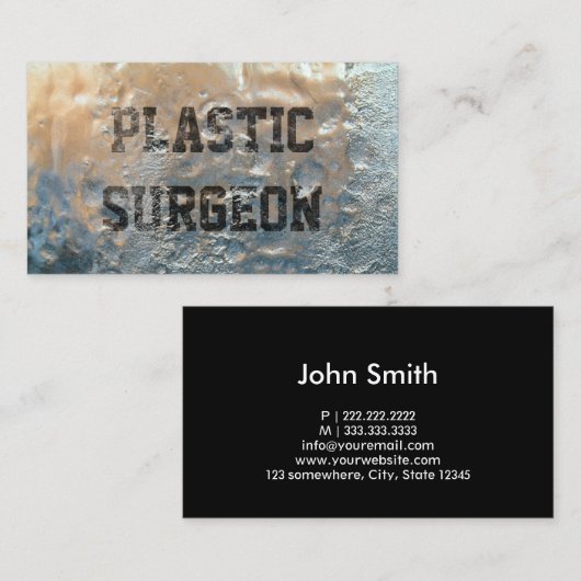 氷凍ってい形外科医名刺 名刺 (正面/裏面)