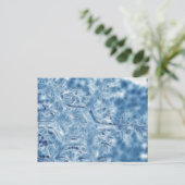 氷凍ってい晶フラクタル雪片 ポストカード (スタンド正面)