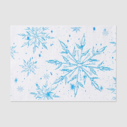 氷凍ってい結晶スノーフレークティッシュペーパー 薄葉紙 (正面)
