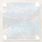 氷堆石で絵を描くこと ガラスコースター (裏面)