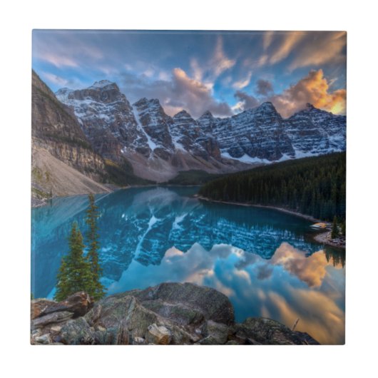 氷堆石で絵を描くこと タイル (正面)