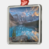 氷堆石で絵を描くこと メタルオーナメント (左)