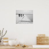 氷塊の収穫， 1906.ヴィンテージ写真 ポスター (キッチン)