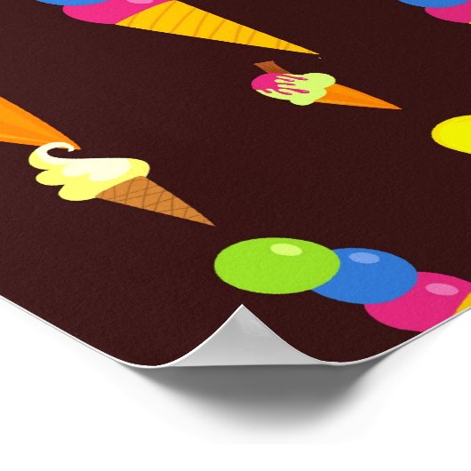 氷壁紙 ポスター (角)