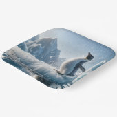 氷山に浮かぶハッピーペンギン ペーパープレート (傾斜あり)