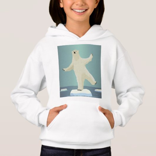 氷山の上でバランスをとるホッキョクグマの作品 (正面)