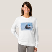 氷山の上で遊び戯れるスタellerアシカ tシャツ (正面フル)
