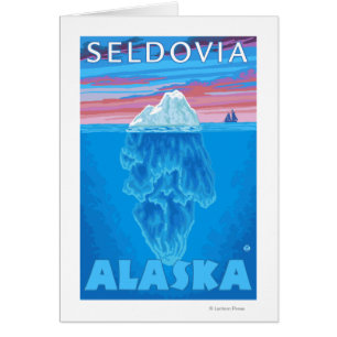 氷山の横断面- Seldovia、アラスカ