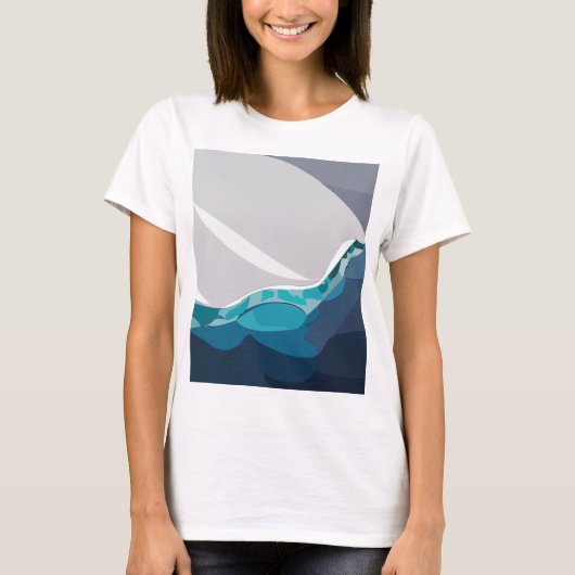 氷山の海 Tシャツ (正面)