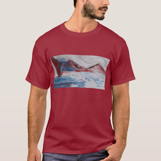 氷山の赤い丘 Tシャツ (正面)