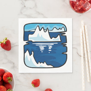 氷山の風景 スタンダードランチョンナプキン