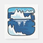 氷山の風景 スタンダードランチョンナプキン (正面)
