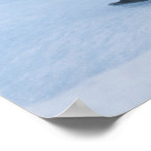 氷山よくはしゃぐに浮かぶアシカ ポスター (角)