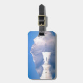 氷山を通した冬 ラゲッジタグ (正面縦)