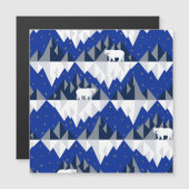 氷山シームレスパターン上の極熊。 (正面/裏面)