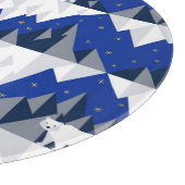 氷山シームレスパターン上の極熊。 カッティングボード (角)