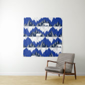 氷山シームレスパターン上の極熊。 タペストリー (インサイチュ)