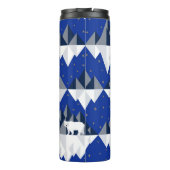 氷山シームレスパターン上の極熊。 タンブラー (裏面)