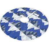 氷山シームレスパターン上の極熊。 ブラッシュドポリエステルツリースカート (アングル)