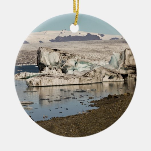 氷山層 セラミックオーナメント (正面)