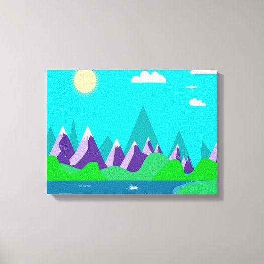 氷山 キャンバスプリント (正面)