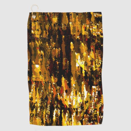 氷床下の曇り照明 ゴルフタオル (正面)