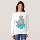 氷床付きシール スウェットシャツ (正面フル)