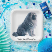 氷座チベットマスティフ紙プレート9"sq ペーパープレート (パーティー)