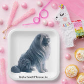 氷座チベットマスティフ紙プレート9"sq ペーパープレート (パーティー)