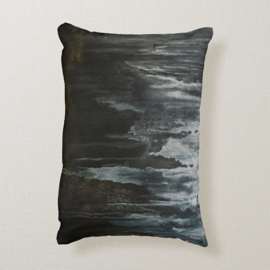 氷形成のマクロ撮影 アクセントクッション (裏面(縦))