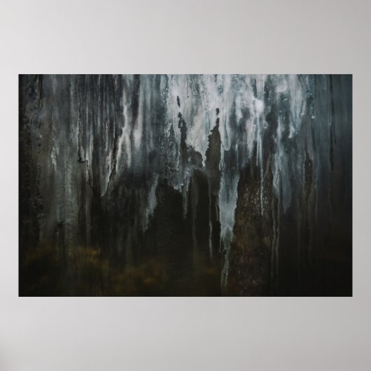 氷形成のマクロ撮影 ポスター (正面)