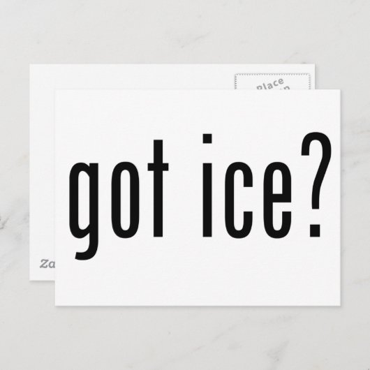 氷得? ポストカード (正面/裏面)