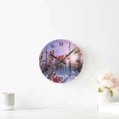氷時計のウィンターベリー ラウンド壁時計 (ホーム)
