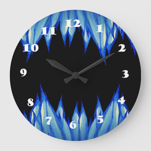 氷柱のモダン壁時計 ラージ壁時計 (正面)