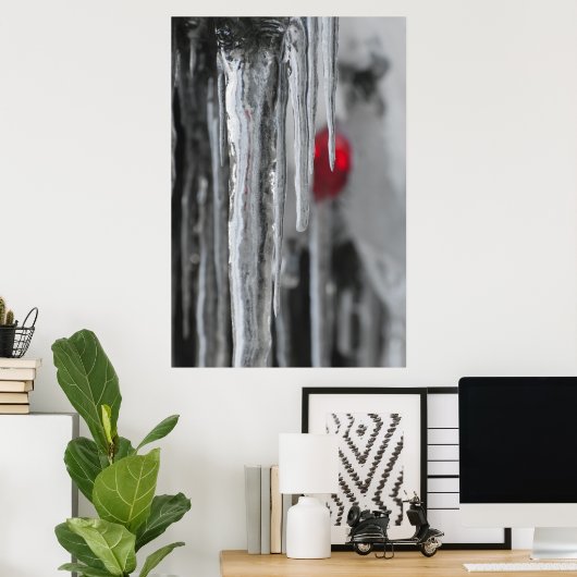 氷柱 ポスター (ホームオフィス)