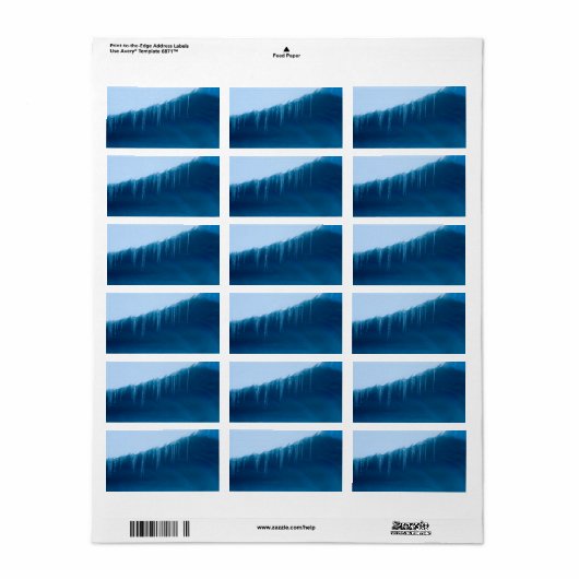 氷柱 ラベル (フルシート)