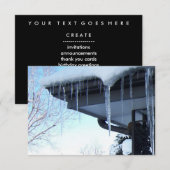 氷柱 招待状 (正面/裏面)