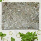 氷氷抽象芸術自然テクスチャ キッチンタオル (折り畳み)